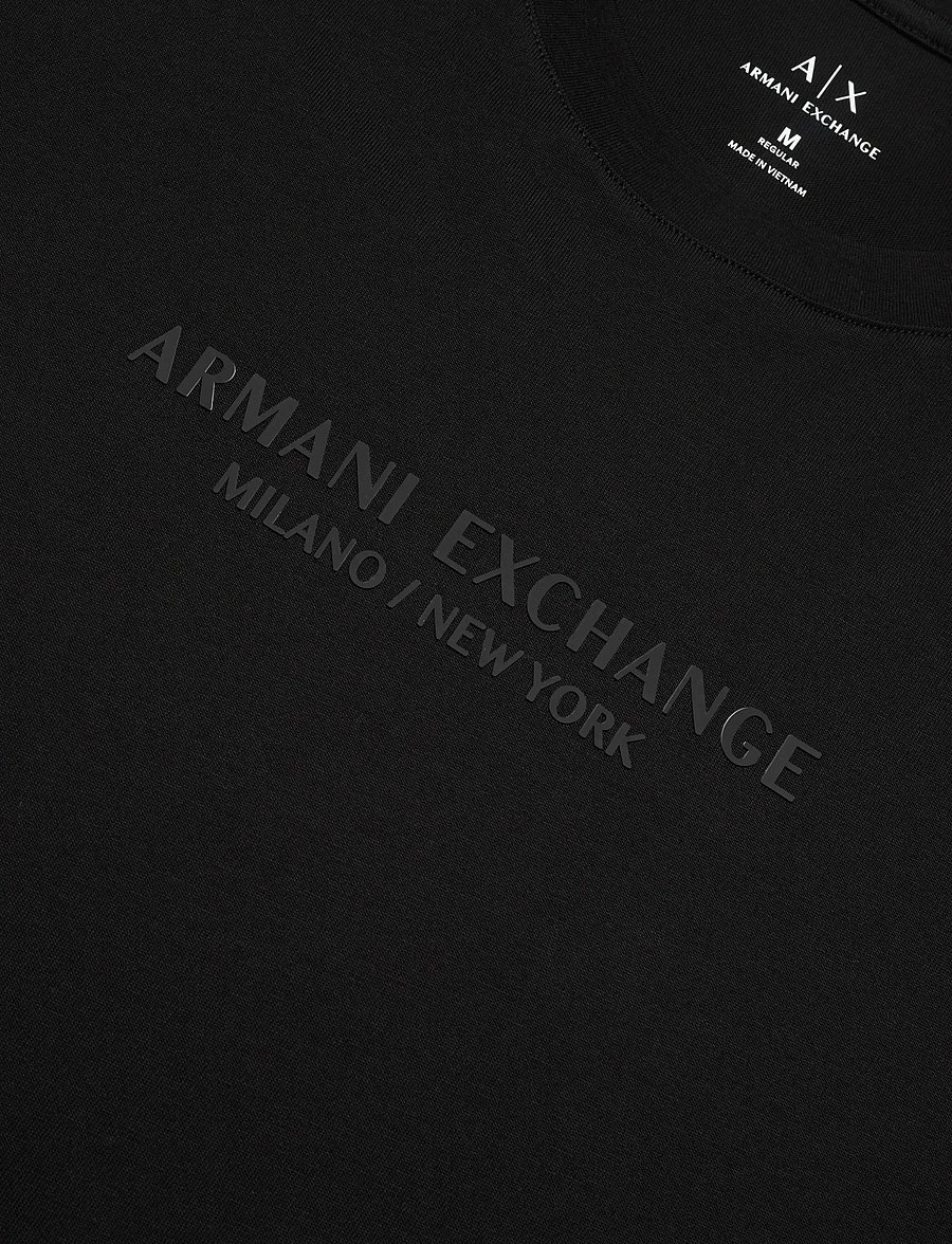 Armani Exchange - T-SHIRT - short-sleeved t-shirts - black - 5