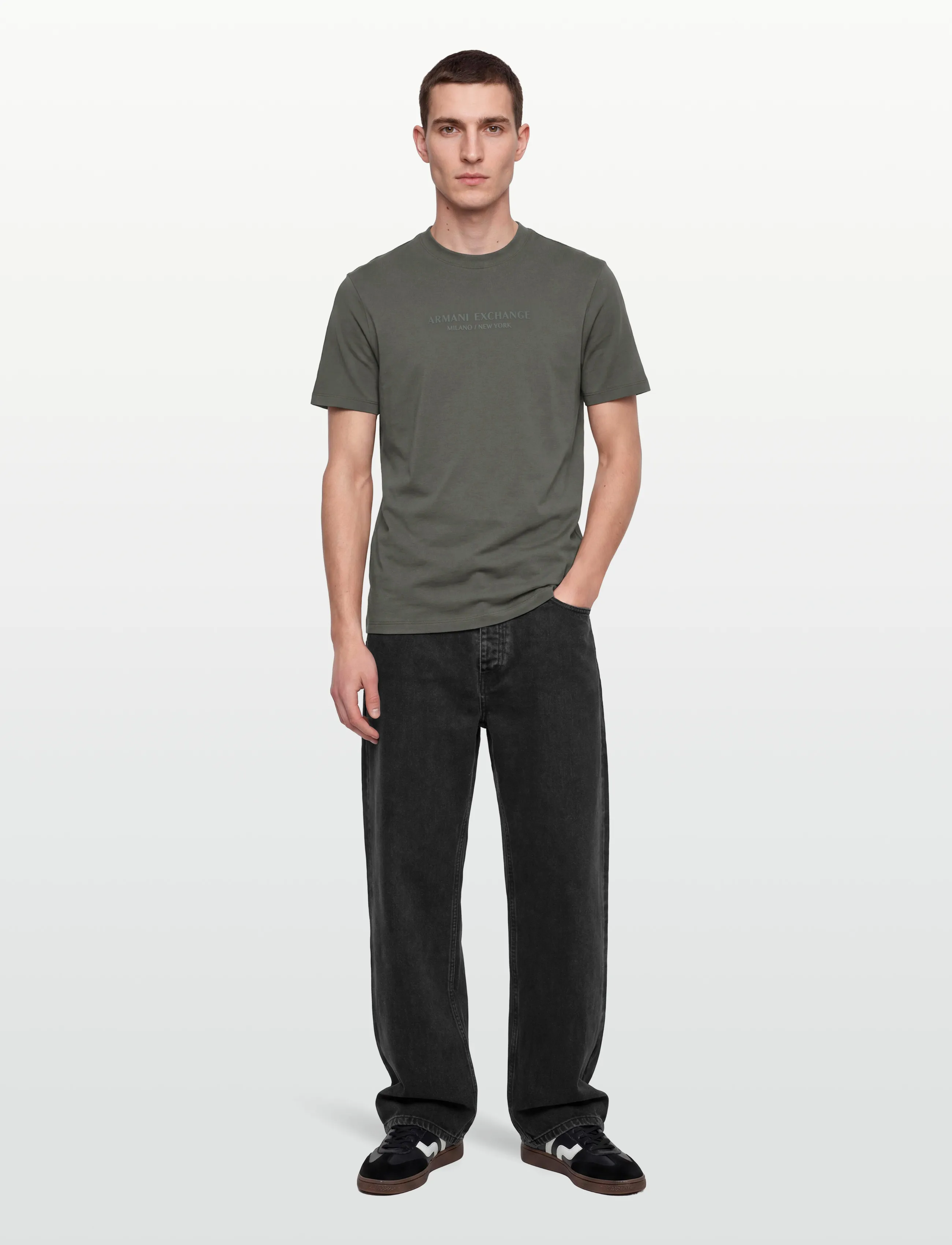 Armani Exchange T-Shirt, XL, Green, T-Shirts > Kortærmede, Herre