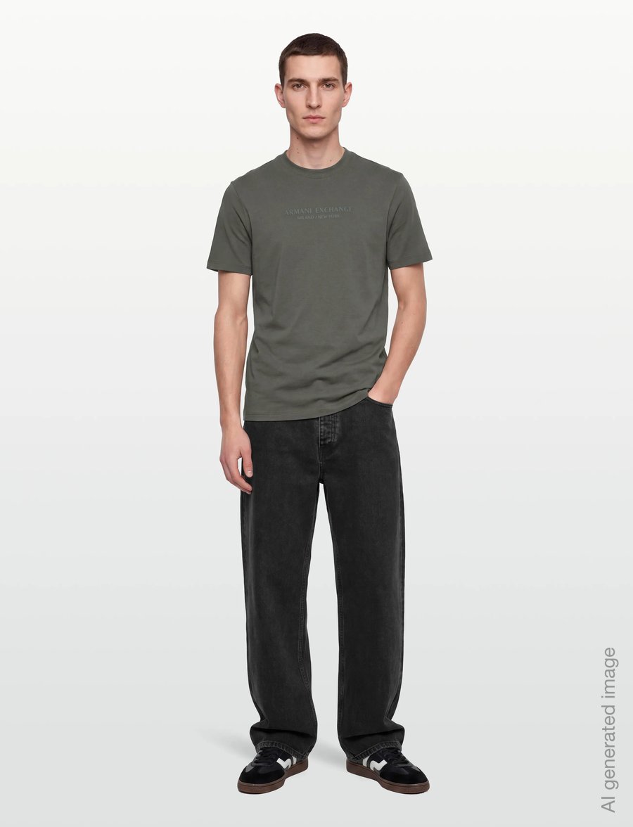 Armani Exchange - T-SHIRT - lühikeste varrukatega t-särgid - chimera - 0