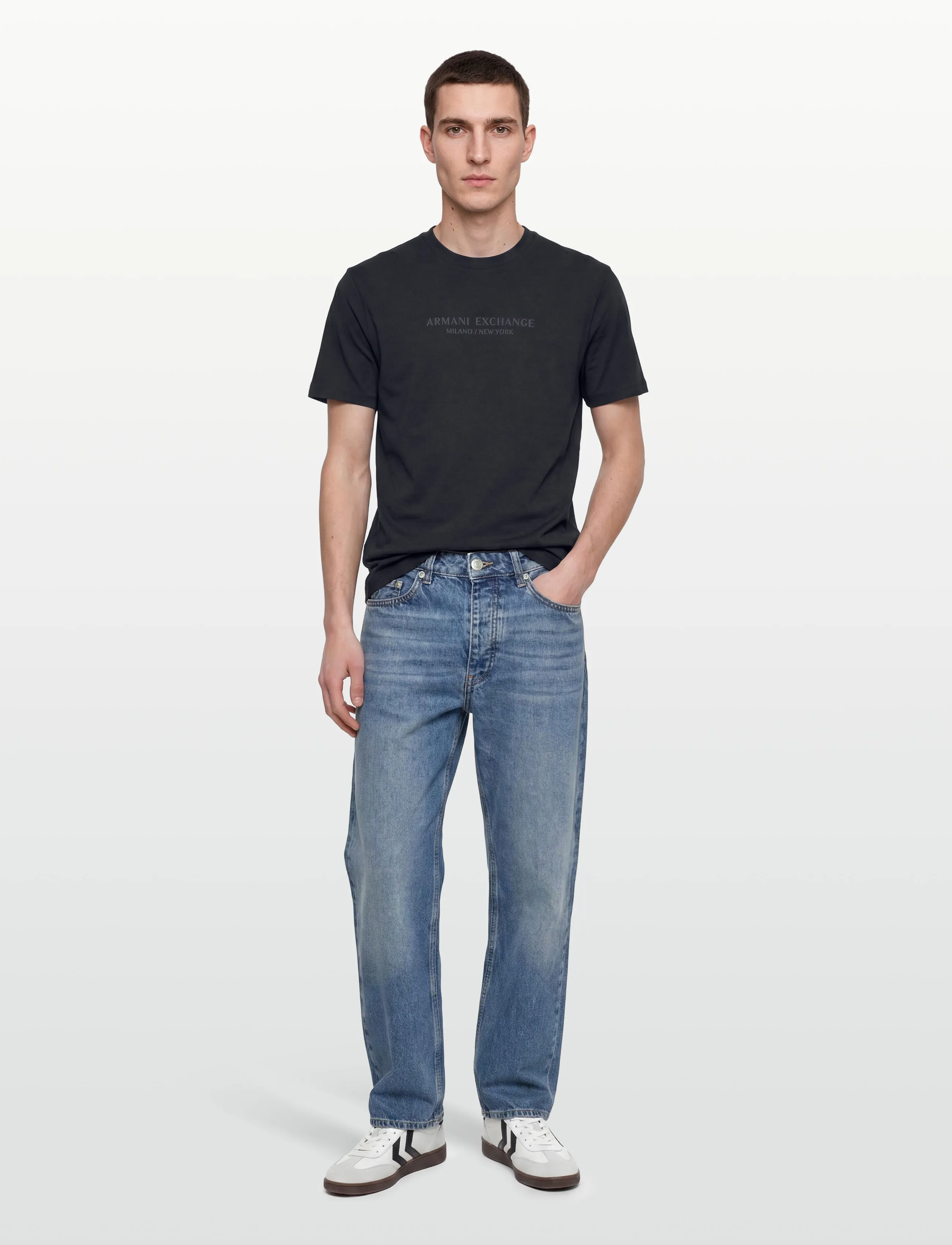 Armani Exchange T-Shirt, XL, Black, T-Shirts > Kortærmede, Herre