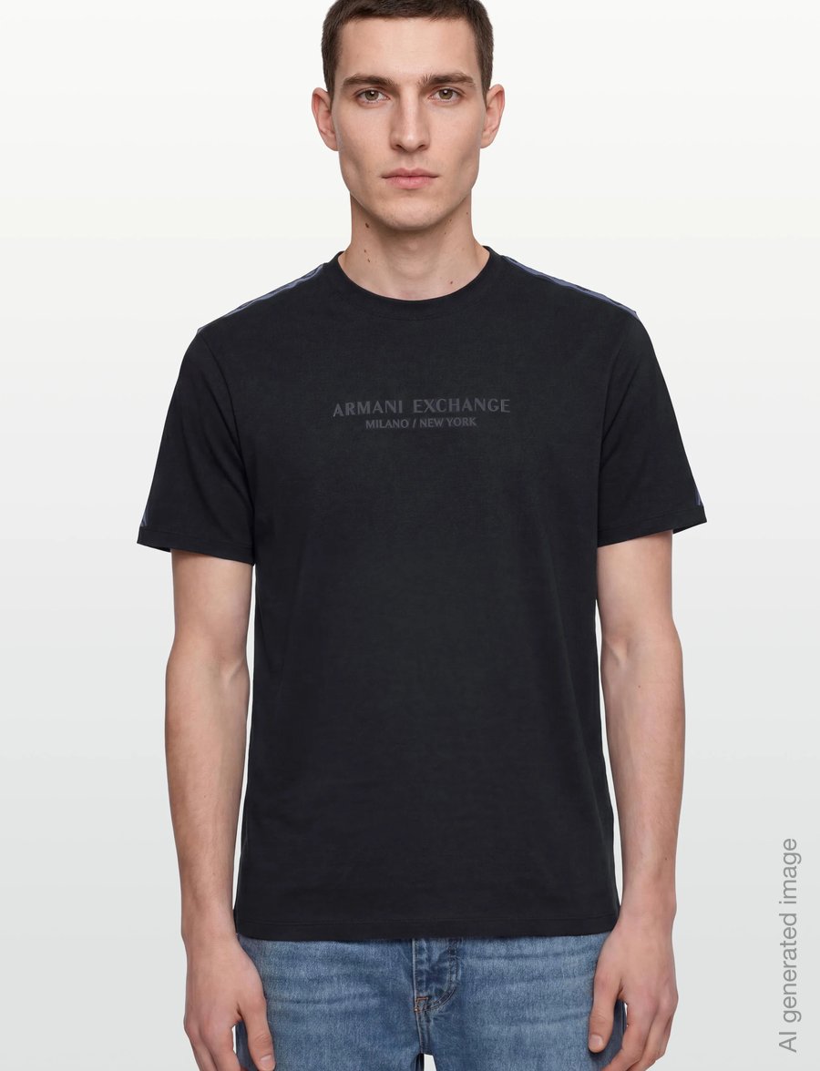 Armani Exchange - T-SHIRT - kurzärmelige t-shirts - deep navy - 3