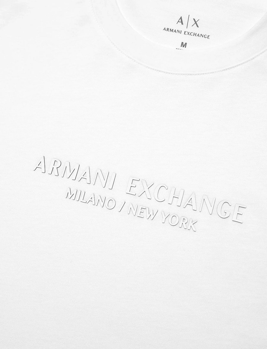Armani Exchange - T-SHIRT - lühikeste varrukatega t-särgid - white - 5