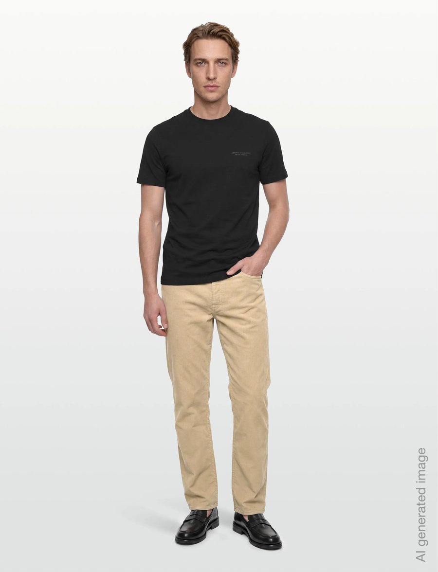 Armani Exchange - T-SHIRT - kurzärmelige t-shirts - black - 0