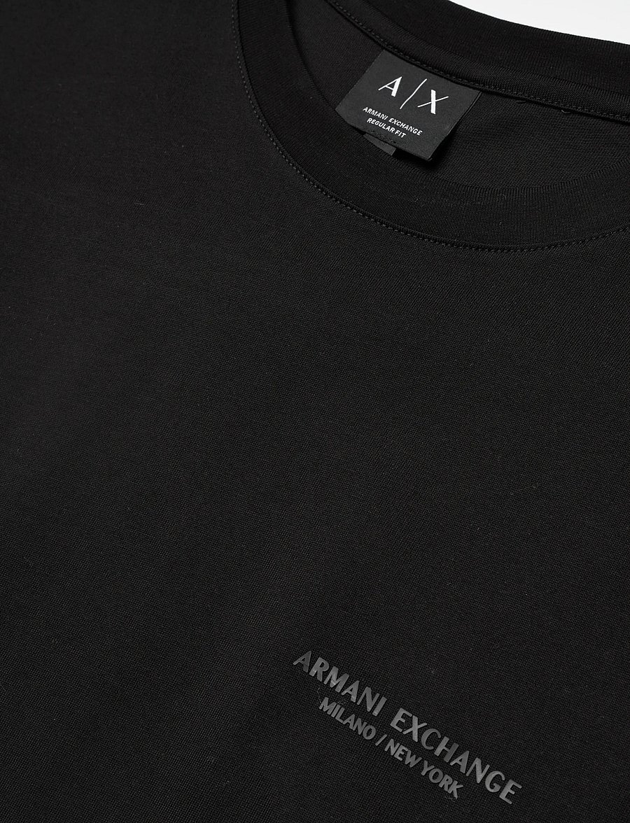 Armani Exchange - T-SHIRT - kurzärmelige t-shirts - black - 5