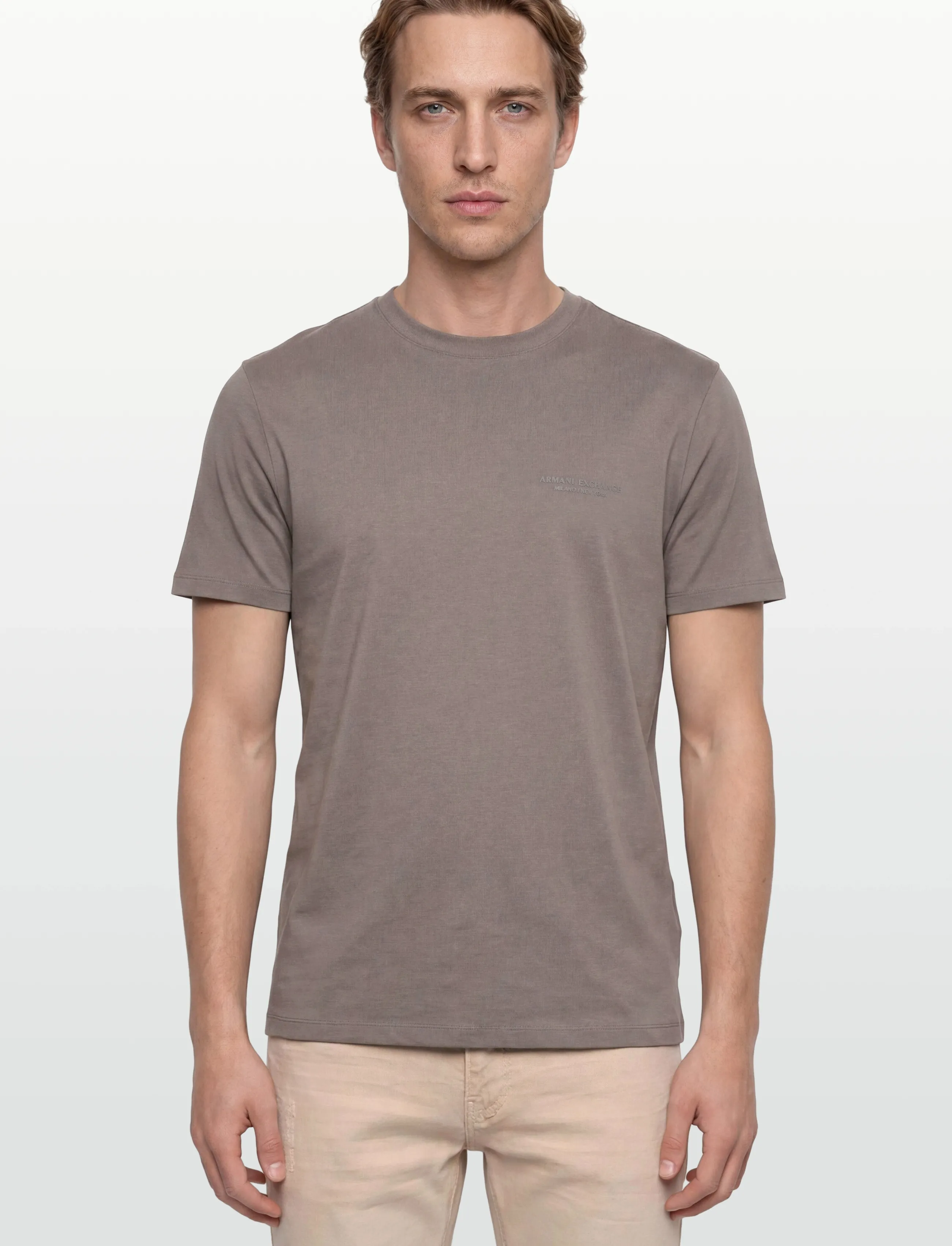 Armani Exchange - T-SHIRT - short-sleeved t-shirts - dark gull gray - 3
