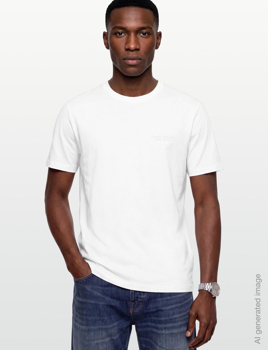 Armani Exchange - T-SHIRT - kurzärmelige t-shirts - white - 3