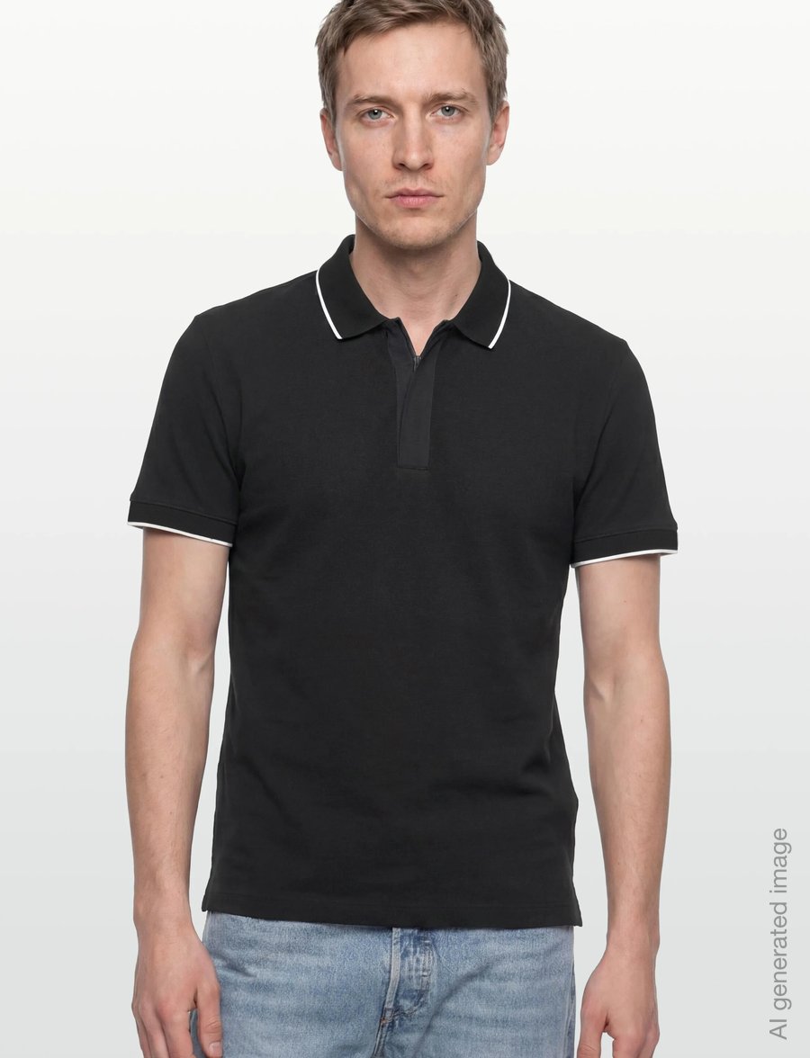 Armani Exchange - POLO SHIRT - short-sleeved polos - black - 3
