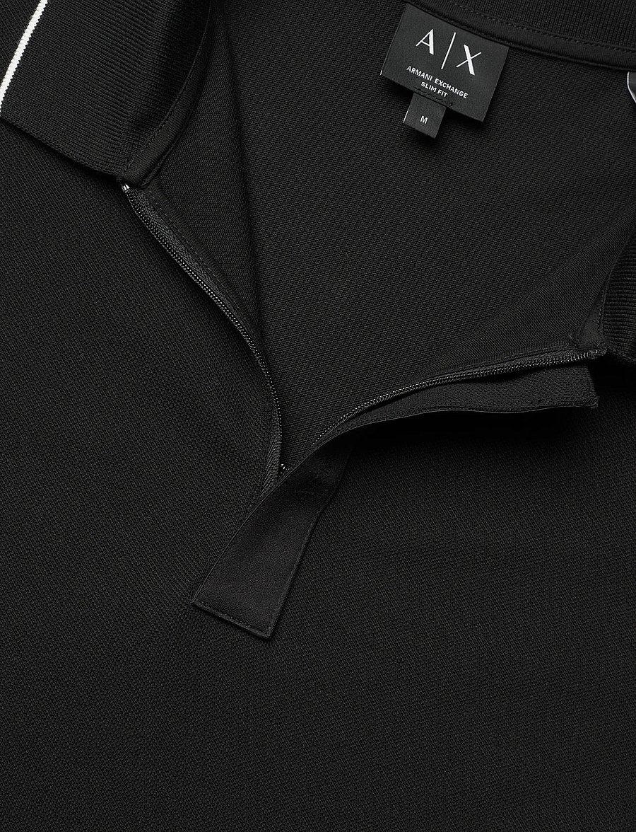 Armani Exchange - POLO SHIRT - short-sleeved polos - black - 5