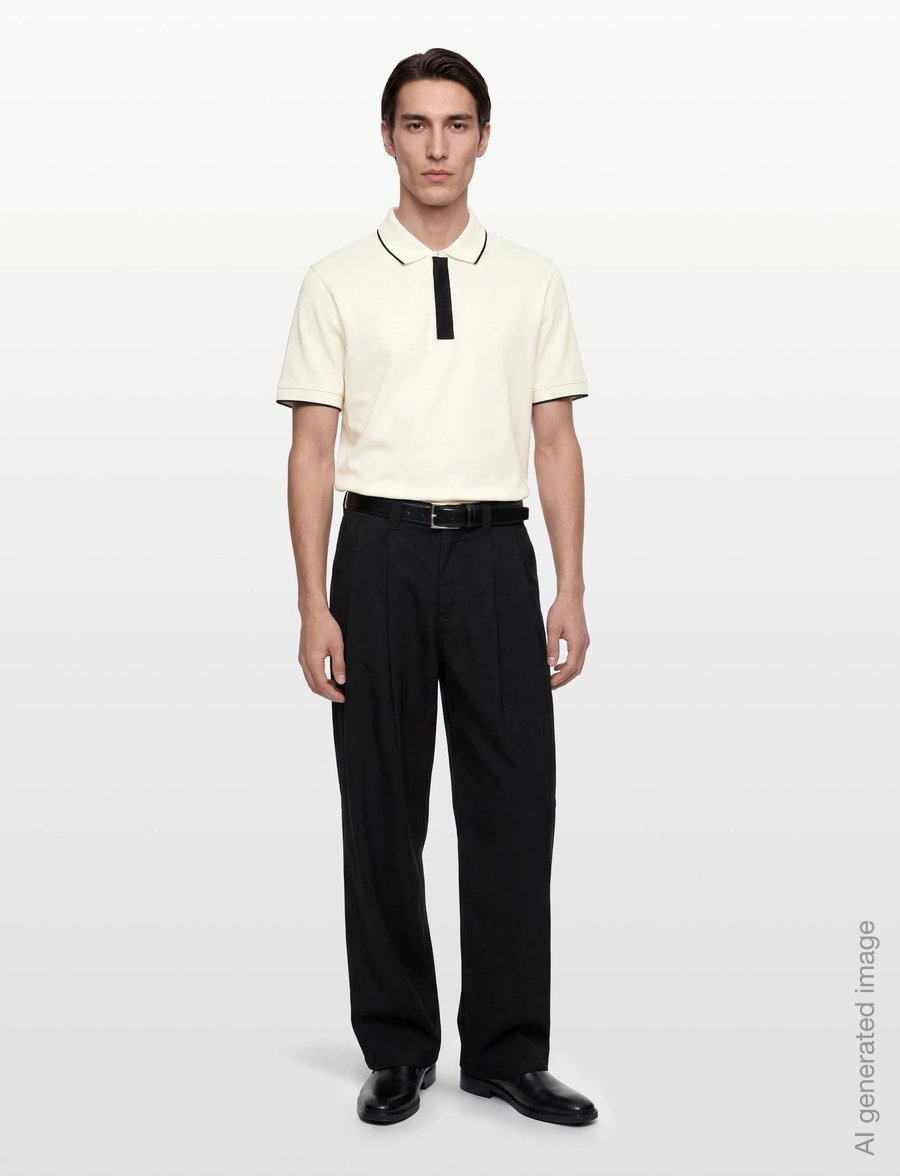 Armani Exchange - POLO SHIRT - lühikeste varrukatega polod - off white - 0