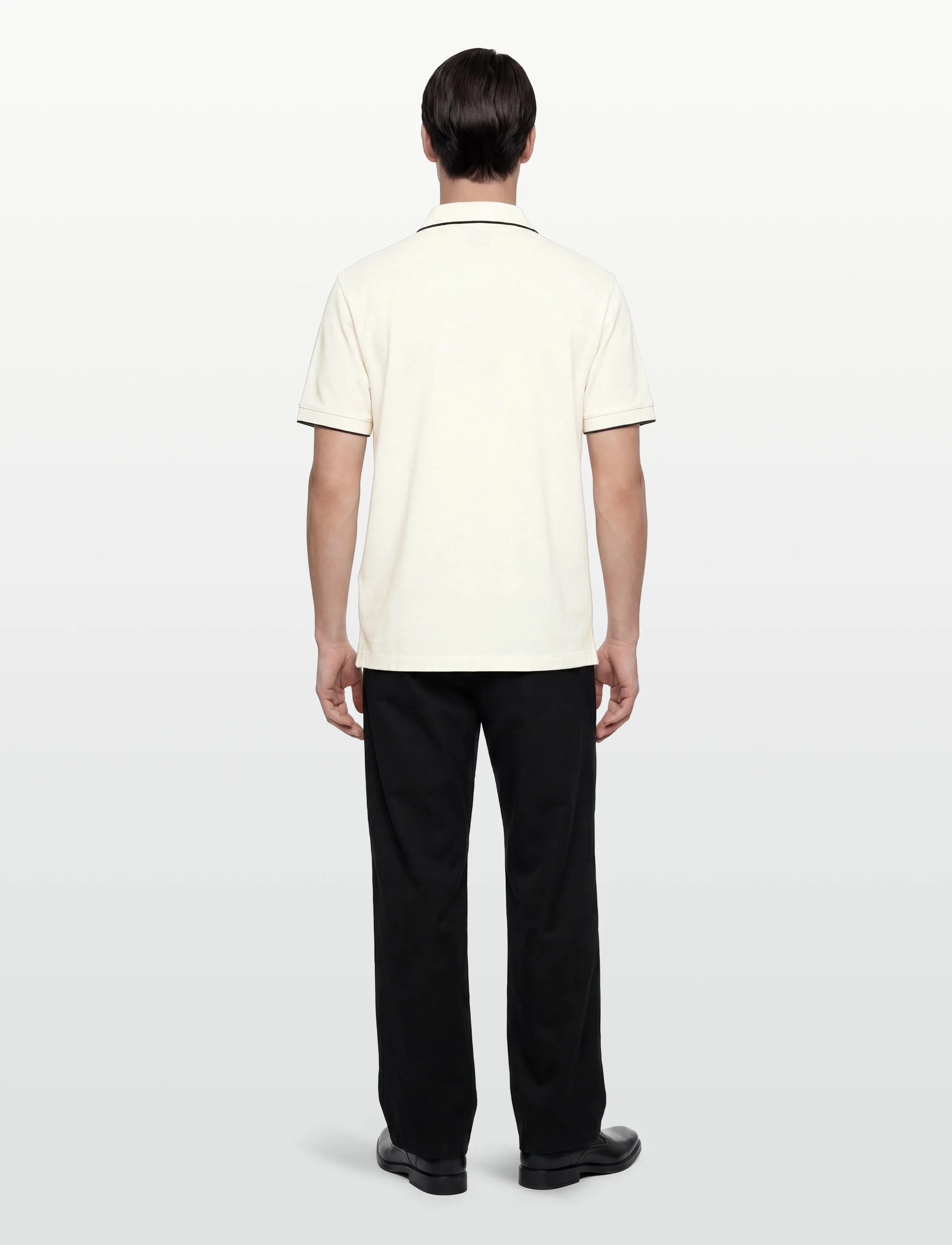 Armani Exchange - POLO SHIRT - lyhythihaiset - off white - 4