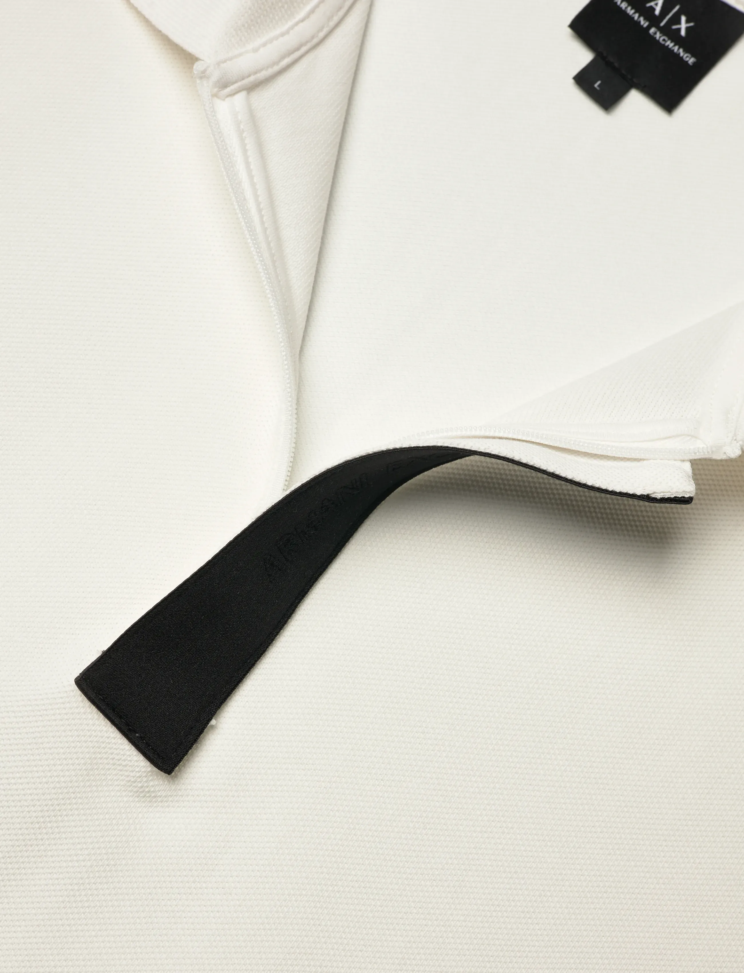 Armani Exchange - POLO SHIRT - lyhythihaiset - off white - 5