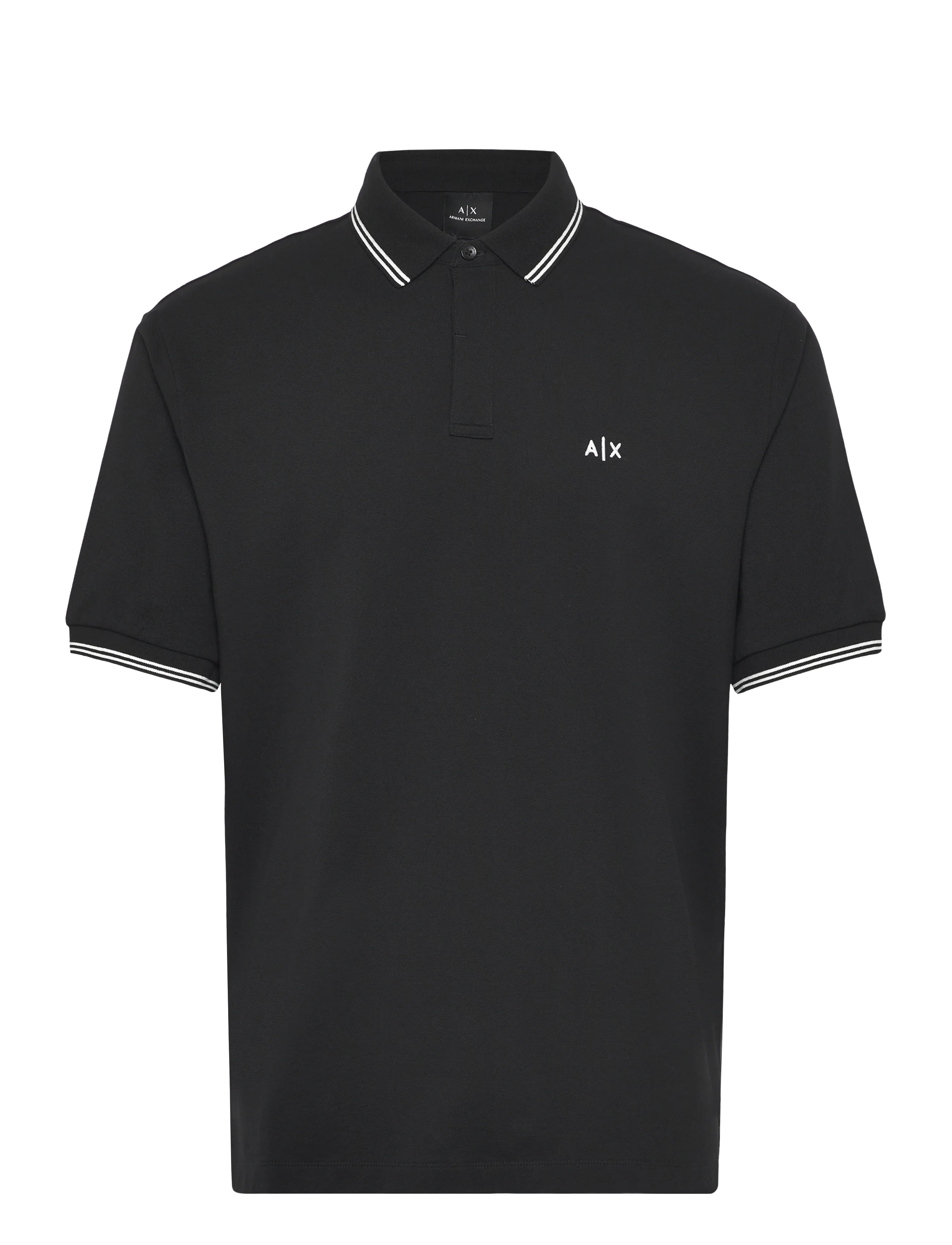 Armani Exchange POLO SHIRT - Tänavastiil - BLACK / black