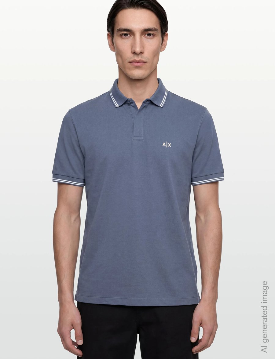 Armani Exchange - POLO SHIRT - lühikeste varrukatega polod - china blue - 3