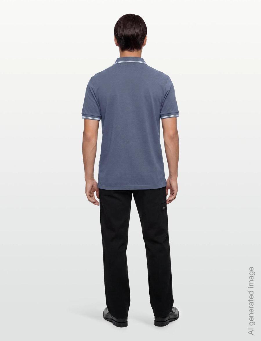 Armani Exchange - POLO SHIRT - lühikeste varrukatega polod - china blue - 4