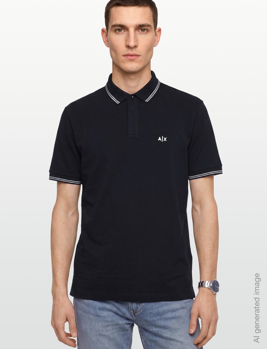 Armani Exchange - POLO SHIRT - kortærmede poloer - deep navy - 3