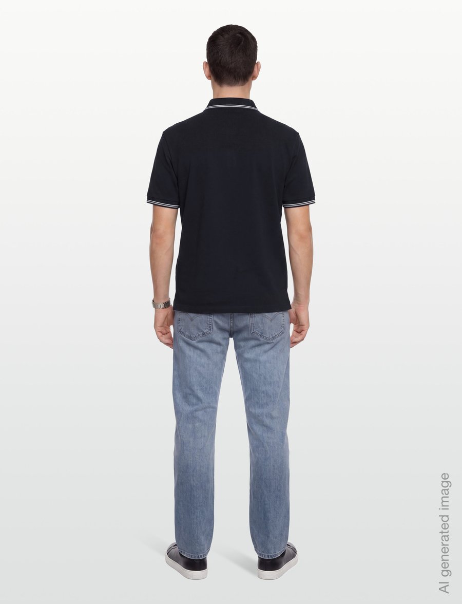 Armani Exchange - POLO SHIRT - kortærmede poloer - deep navy - 4