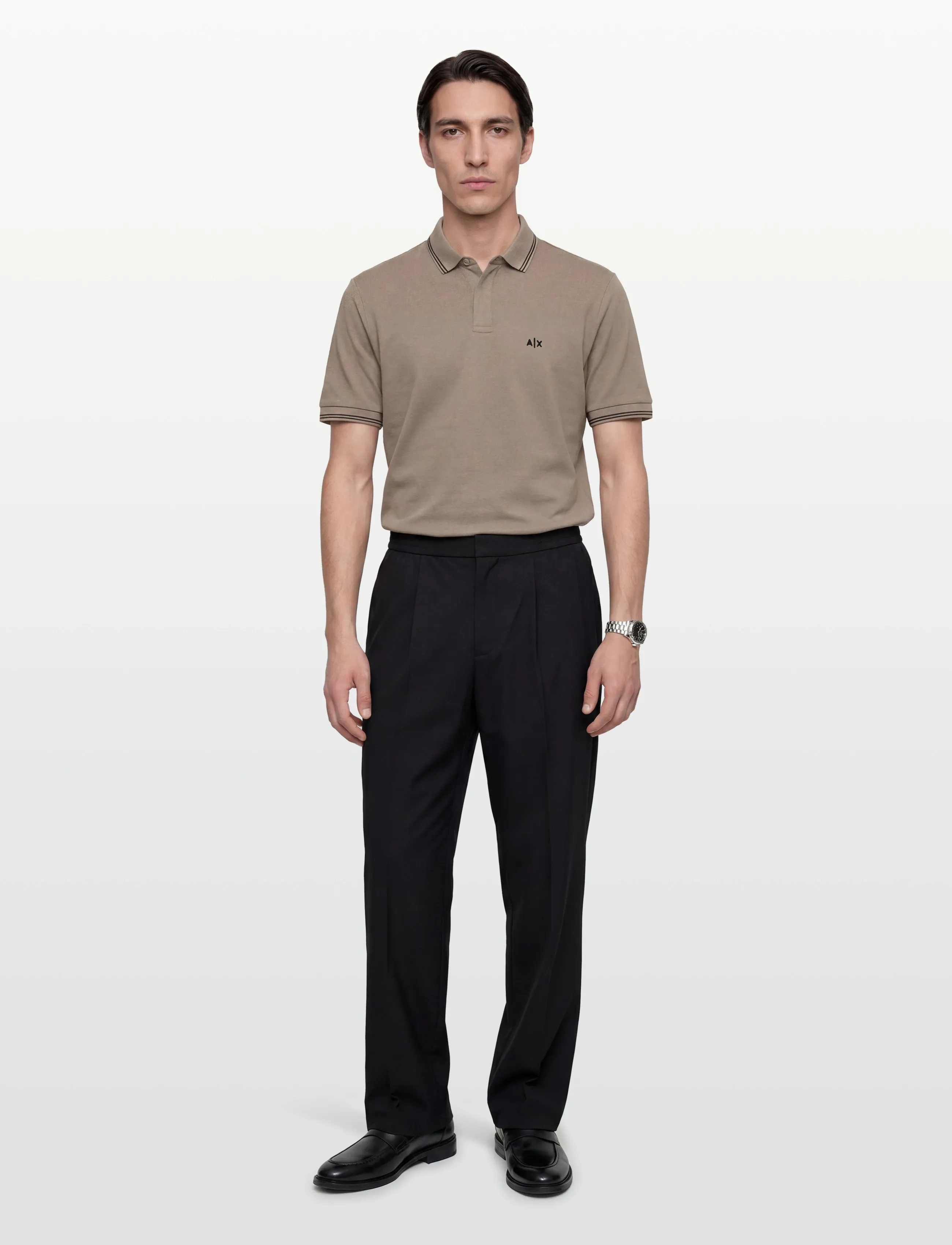 Armani Exchange Polo Shirt, XXL, Polos, Braun - Short-sleeved, Männerswear
