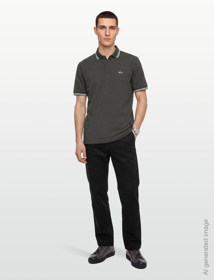 Armani Exchange - POLO SHIRT - lühikeste varrukatega polod - peat - 0