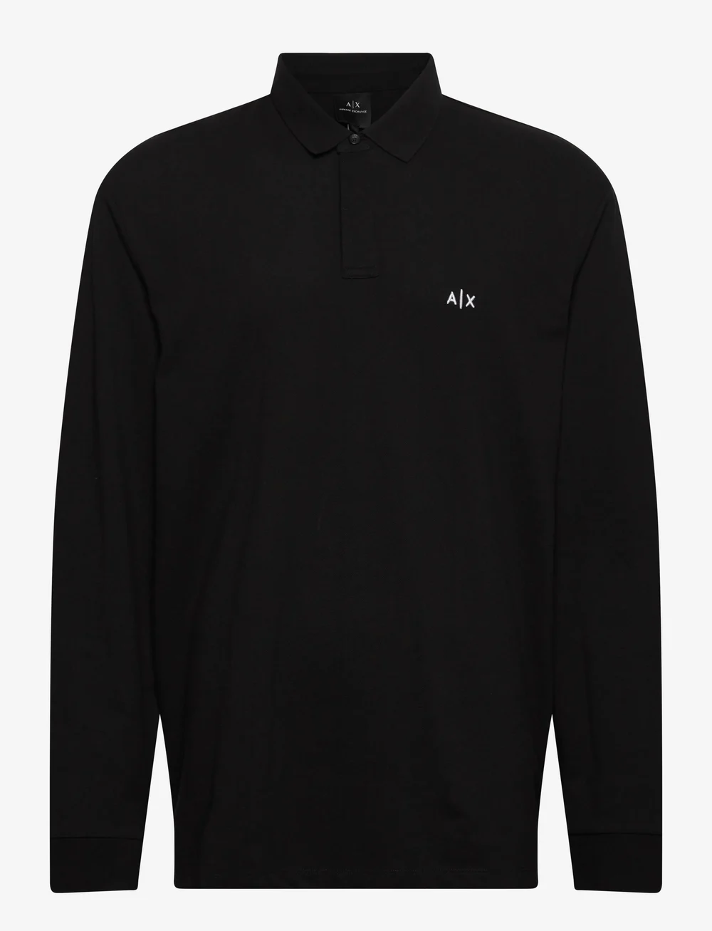 Armani Exchange - POLO SHIRT - lange mouwen - black - 0