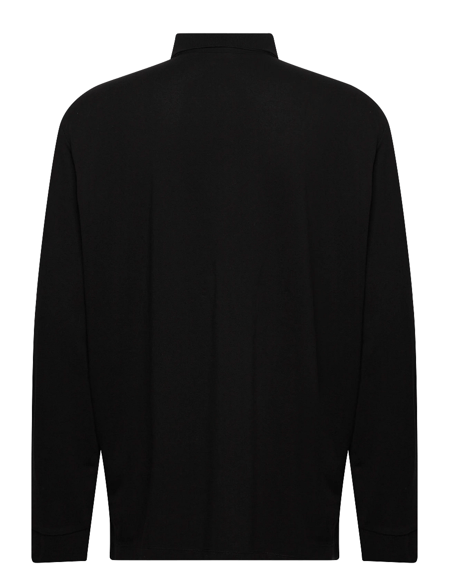 Armani Exchange - POLO SHIRT - langärmelige t-shirts - black - 1