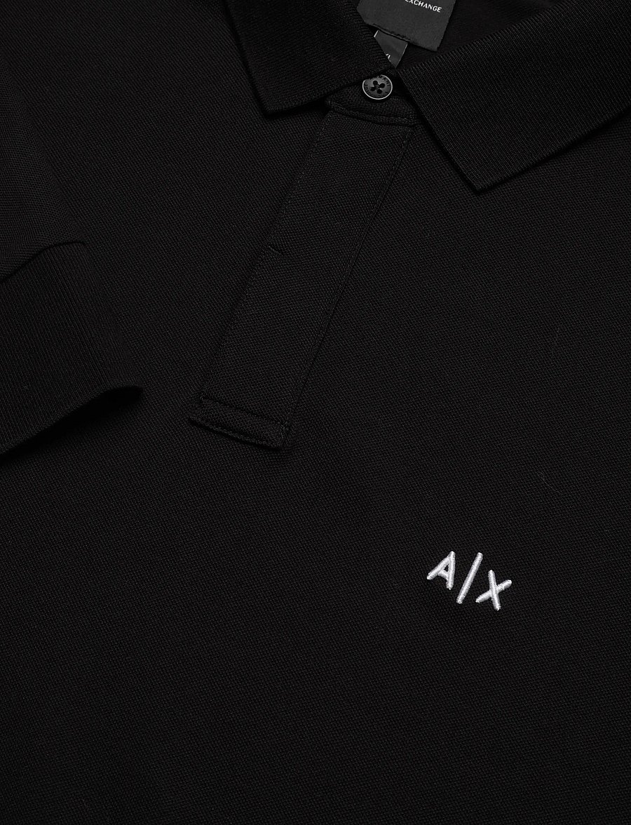 Armani Exchange - POLO SHIRT - langärmelige t-shirts - black - 2