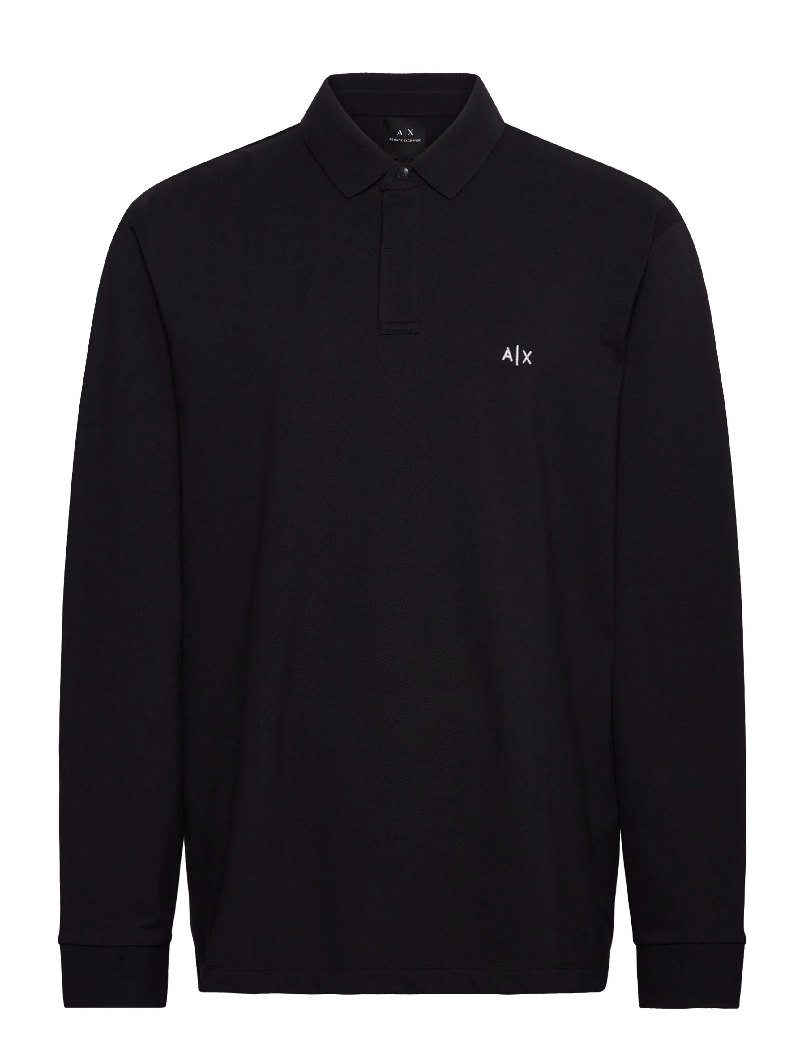 Armani Exchange Polo Shirt, XS, Polos, Marineblau - Long-sleeved, Männerswear