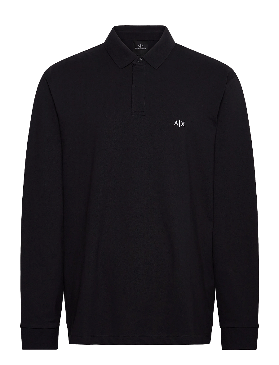 Armani Exchange - POLO SHIRT - long-sleeved t-shirts - deep navy - 0
