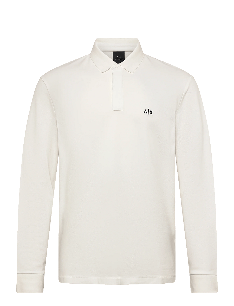 Armani Exchange - POLO SHIRT - langärmelige t-shirts - off white - 0