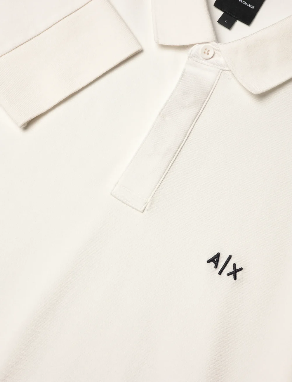 Armani Exchange - POLO SHIRT - lange mouwen - off white - 2