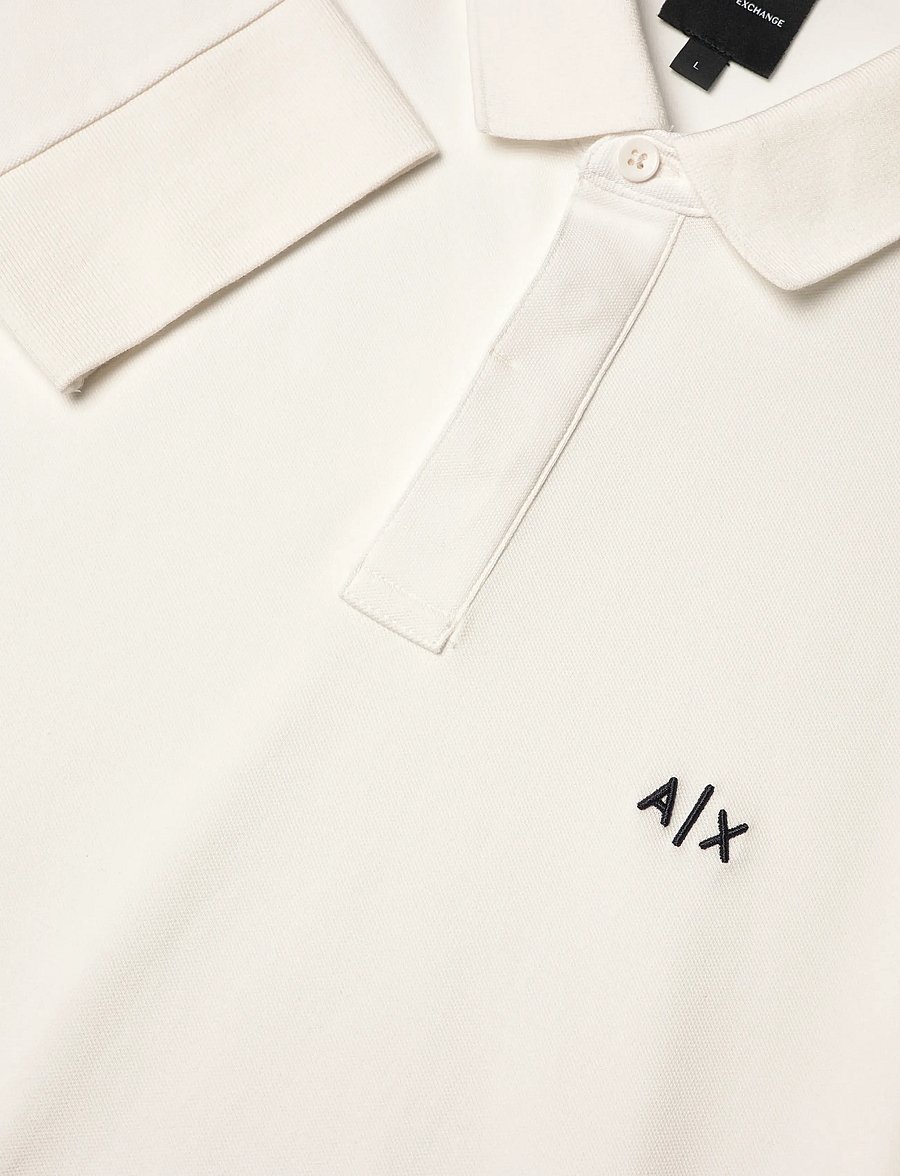 Armani Exchange - POLO SHIRT - langärmelige t-shirts - off white - 2