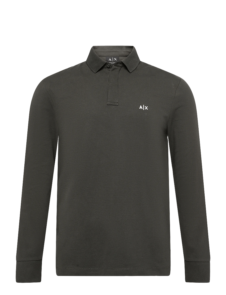 Armani Exchange - POLO SHIRT - pikkade varrukatega t-särgid - peat - 1