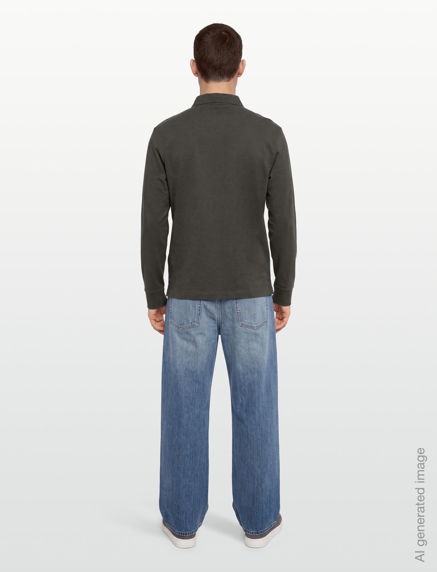 Armani Exchange - POLO SHIRT - pikkade varrukatega t-särgid - peat - 4