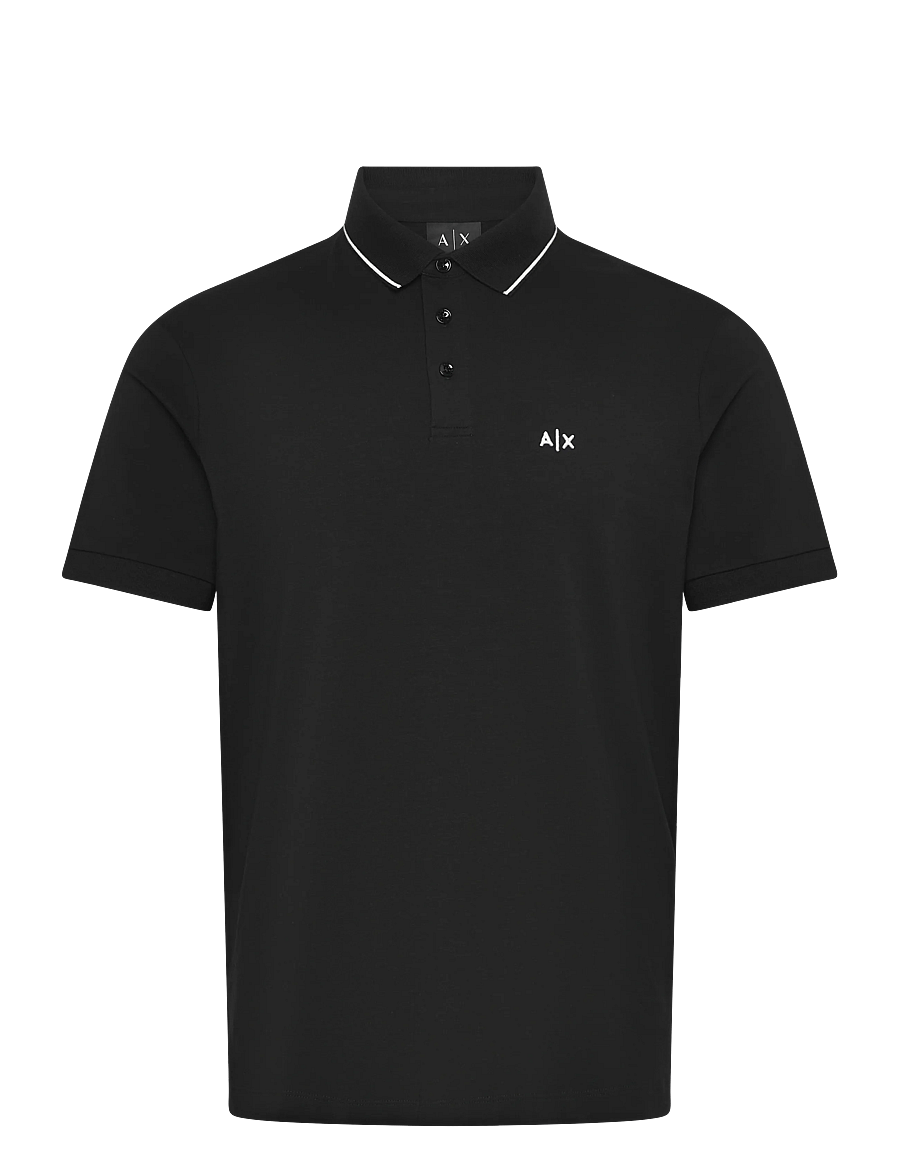 Armani Exchange - POLO SHIRT - kurzärmelig - black - 1