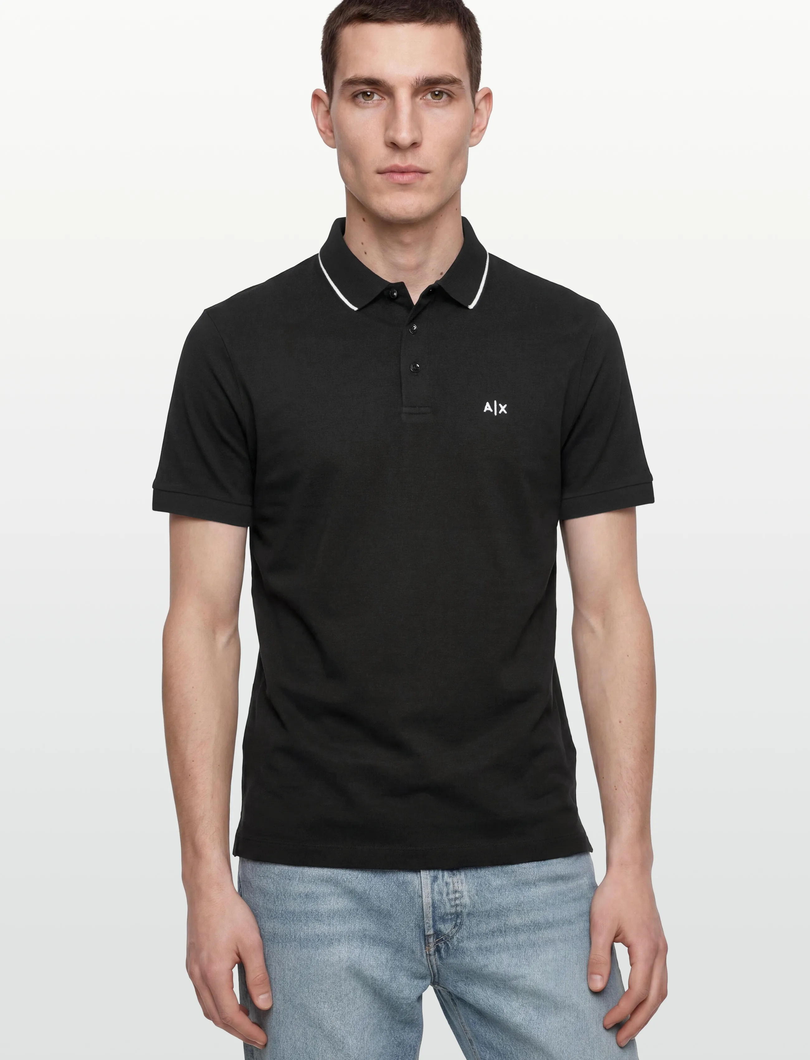 Armani Exchange - POLO SHIRT - kurzärmelig - black - 3