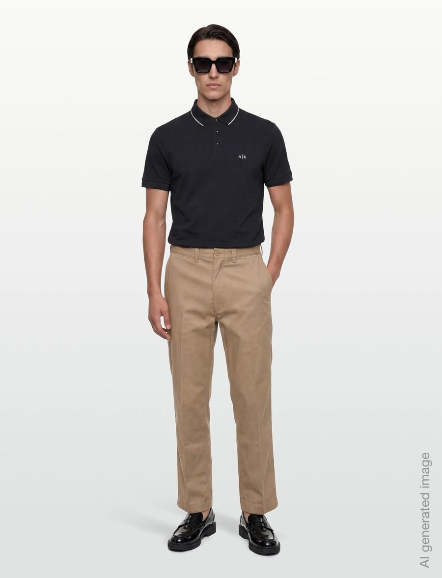 Armani Exchange - POLO SHIRT - short-sleeved polos - deep navy - 0