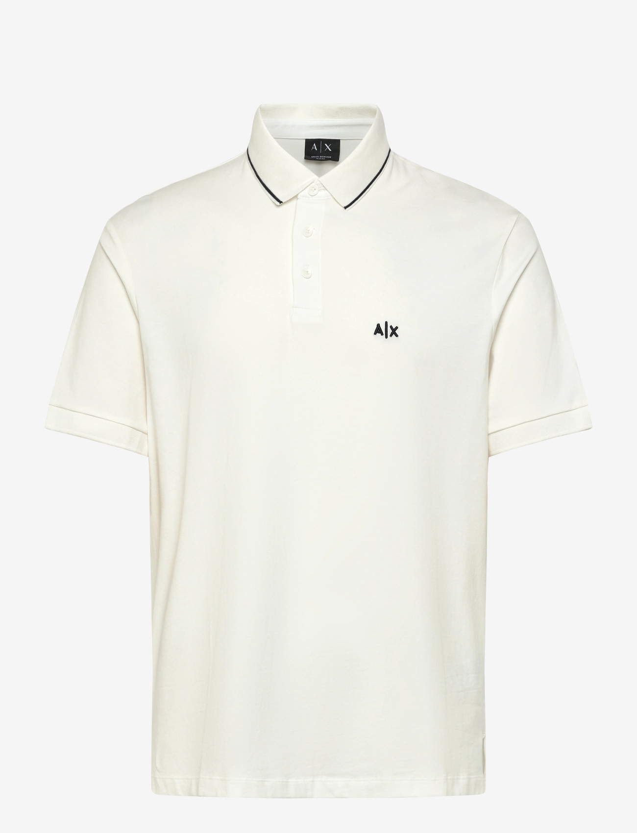 Armani Exchange - POLO SHIRT - kortærmede poloer - off white - 1