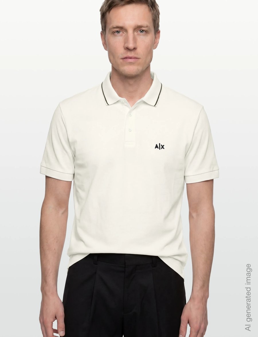 Armani Exchange - POLO SHIRT - kurzärmelig - off white - 3