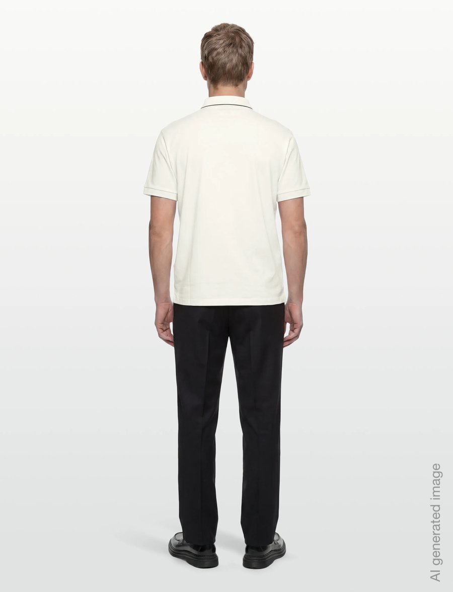 Armani Exchange - POLO SHIRT - kurzärmelig - off white - 4