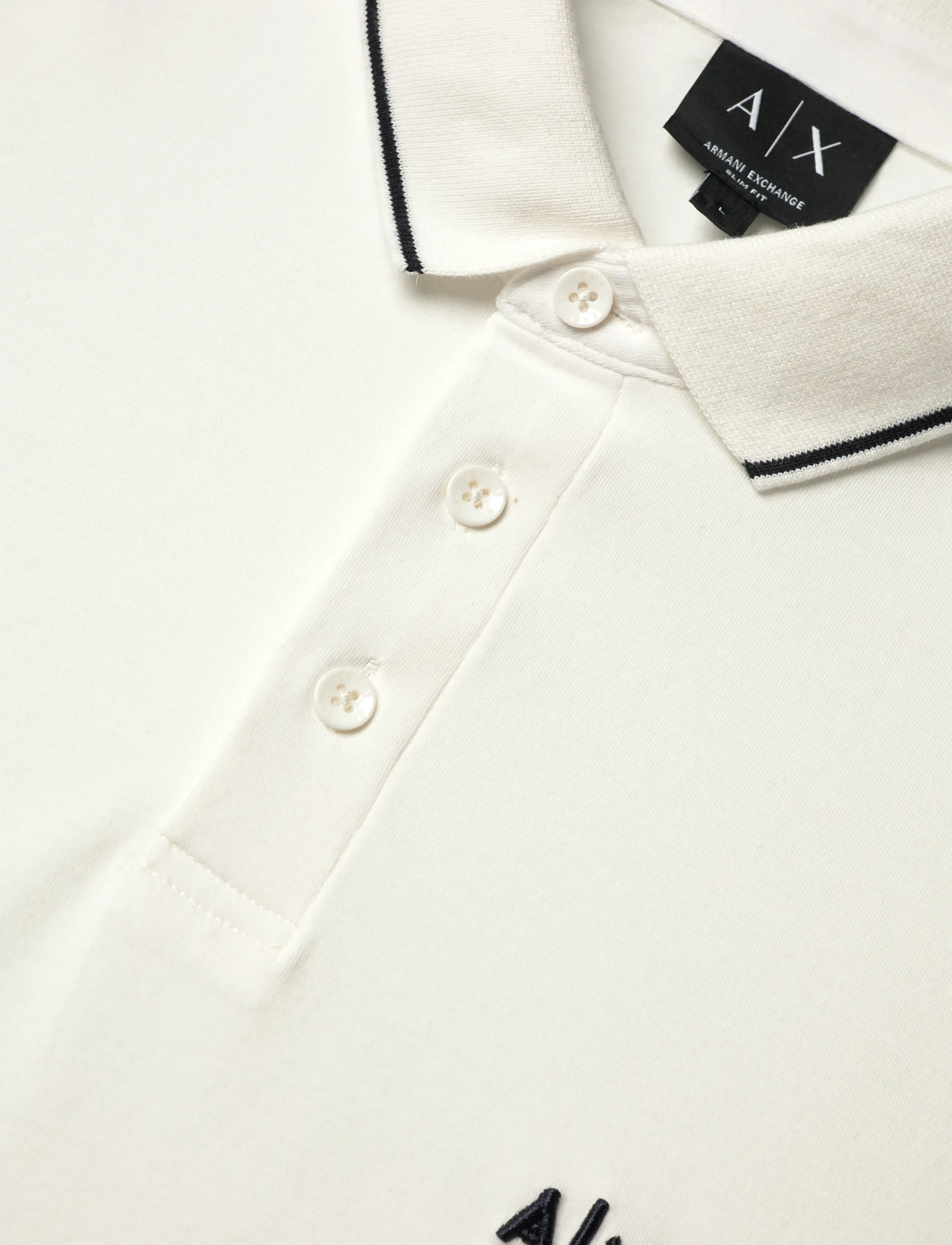 Armani Exchange - POLO SHIRT - kurzärmelig - off white - 5