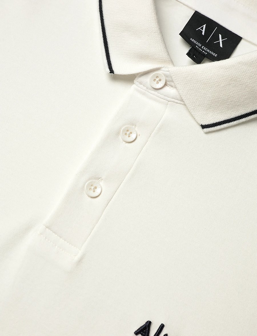 Armani Exchange - POLO SHIRT - kurzärmelig - off white - 5