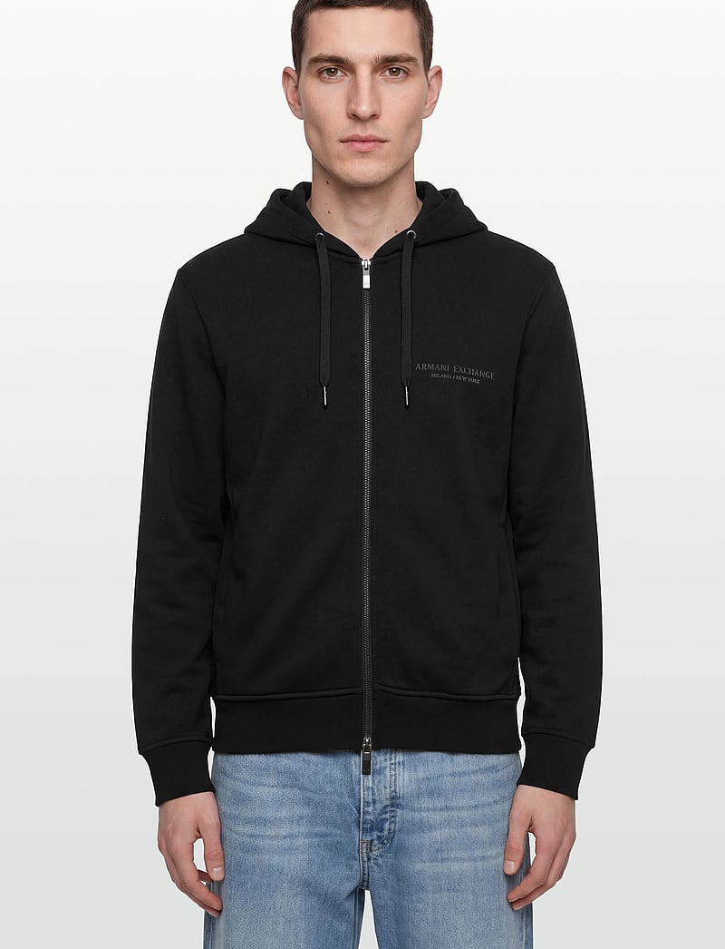 Armani Exchange - SWEATSHIRT - hettupeysur - black - 3