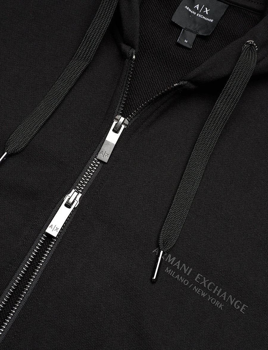 Armani Exchange - SWEATSHIRT - kapuutsiga dressipluusid - black - 5