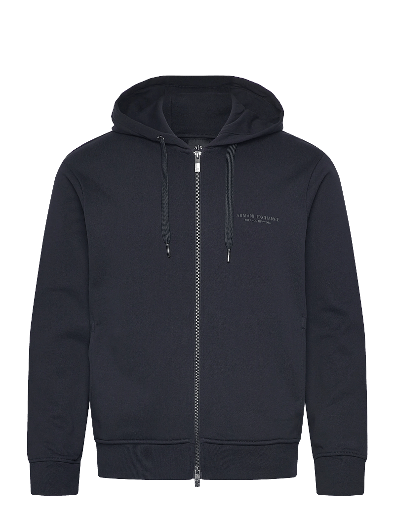 Armani Exchange - SWEATSHIRT - kapuutsiga dressipluusid - deep navy - 0