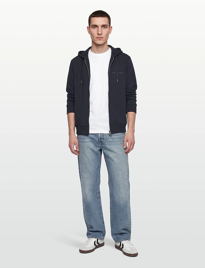 Armani Exchange - SWEATSHIRT - kapuzenpullover - deep navy - 0