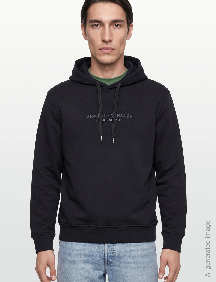Armani Exchange - SWEATSHIRT - kapuzenpullover - deep navy - 3