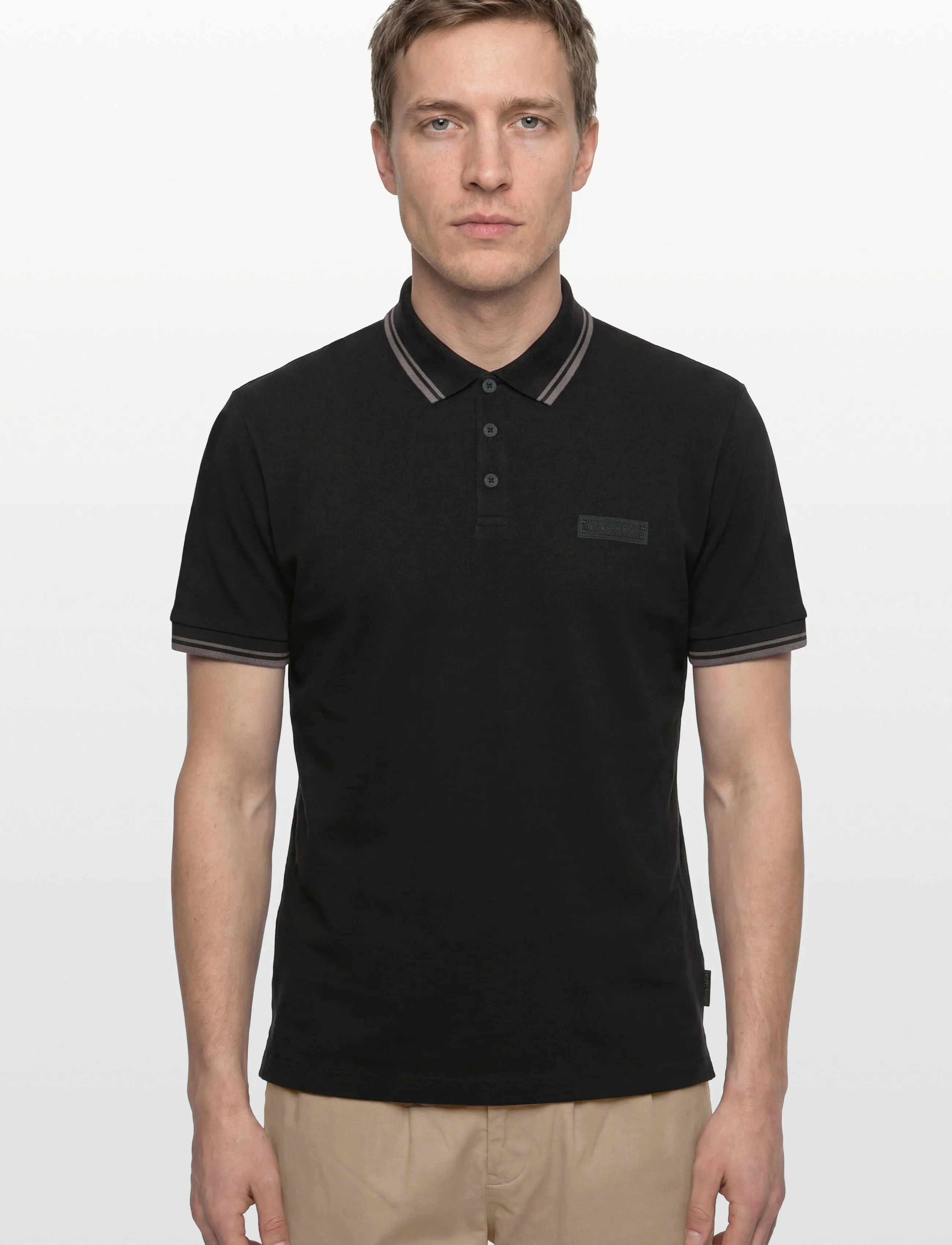 Armani Exchange - POLO SHIRT - short-sleeved polos - black - 3