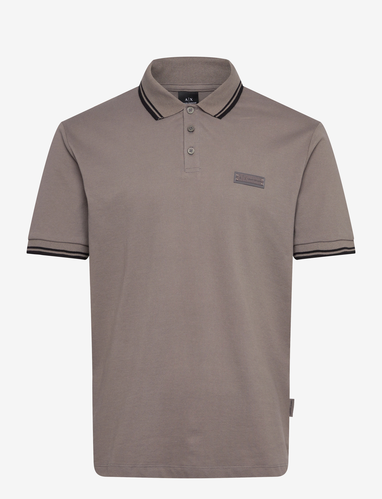Armani Exchange - POLO SHIRT - kurzärmelig - dark gull gray - 0
