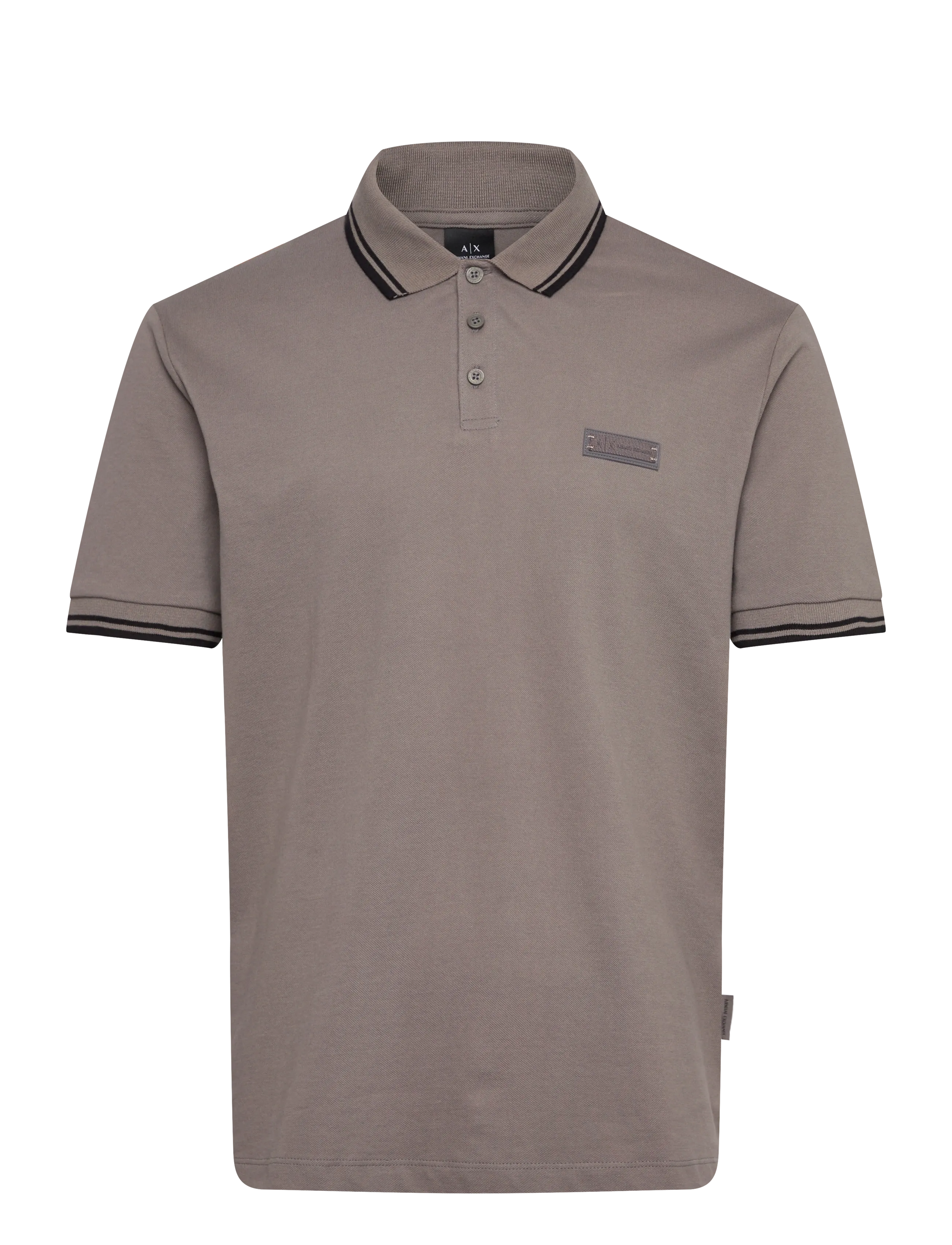 Armani Exchange POLO SHIRT - Kleidung - DARK GULL GRAY / brown
