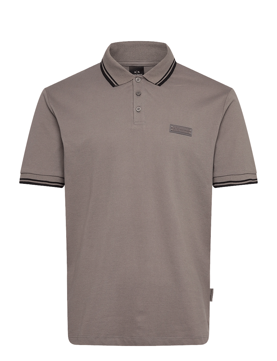 Armani Exchange - POLO SHIRT - kurzärmelig - dark gull gray - 1