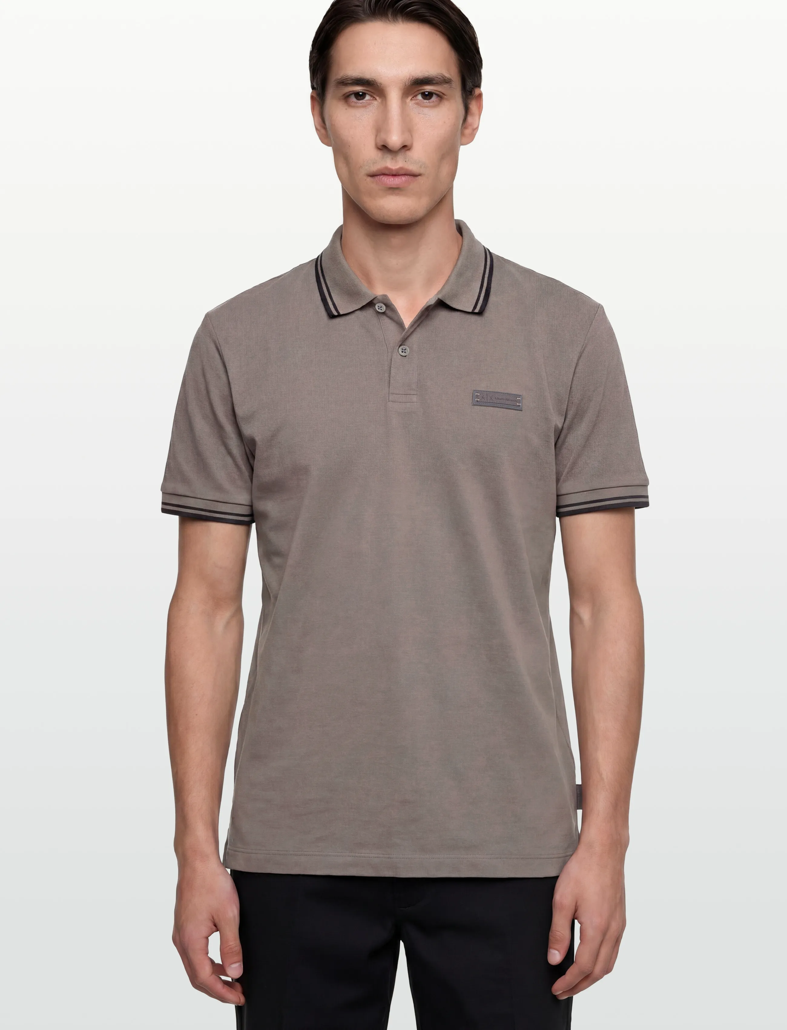 Armani Exchange - POLO SHIRT - kurzärmelig - dark gull gray - 3